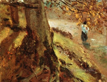 John Constable Painting - Tree trunks Romantic John Constable